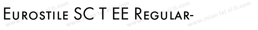 Eurostile SC T EE Regular字体转换